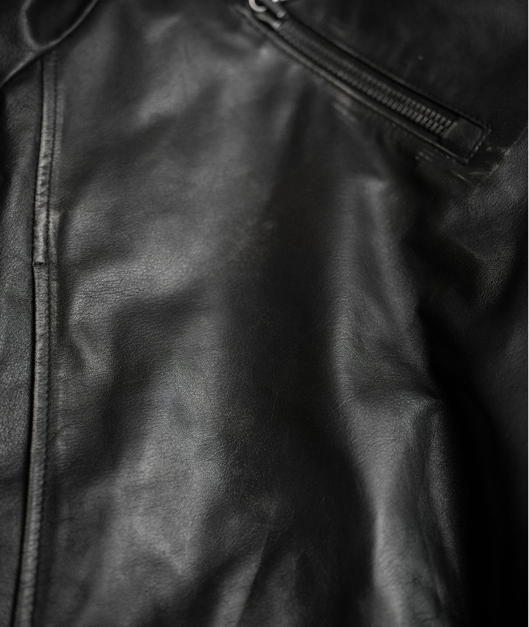 베르데오시도 라이더 가죽 자켓 구스다운 추가 M--5