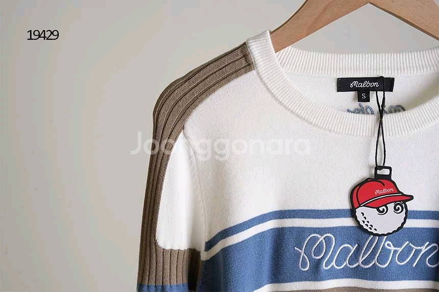 말본 여성 골프 니트 티셔츠--4