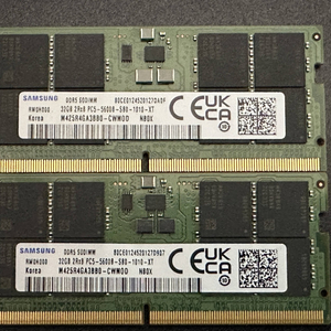삼성전자 노트북용 DDR5-5600 32GB (2개 구매 가능)