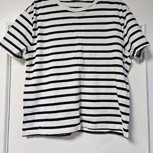 자라 zara 스트라이프 반팔티셔츠 m 편의점 반값 택포 7천원