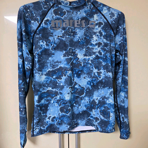 마레스 래쉬가드 카모블루 남녀공용