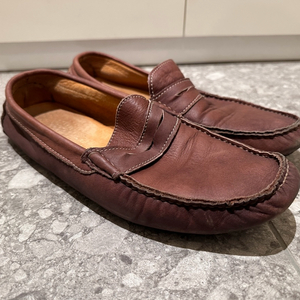 이탈리아 Peluso 천연 양가죽 수제 로퍼 구두 슈즈