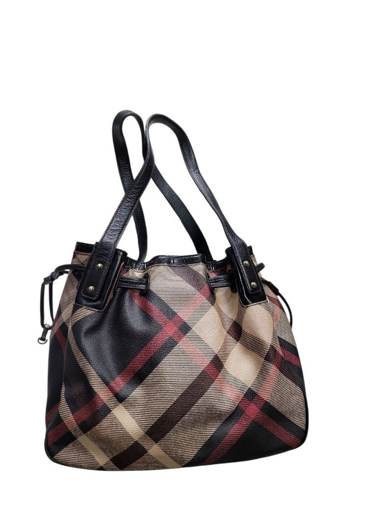 닥스 체크 복조리 숄더백--1