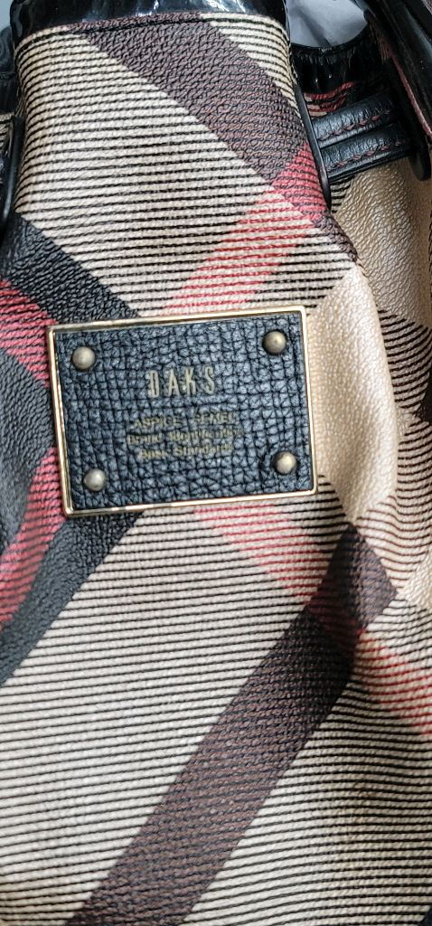 닥스 체크 복조리 숄더백--6