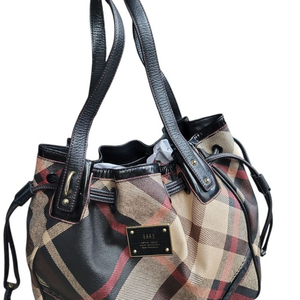닥스 체크 복조리 숄더백