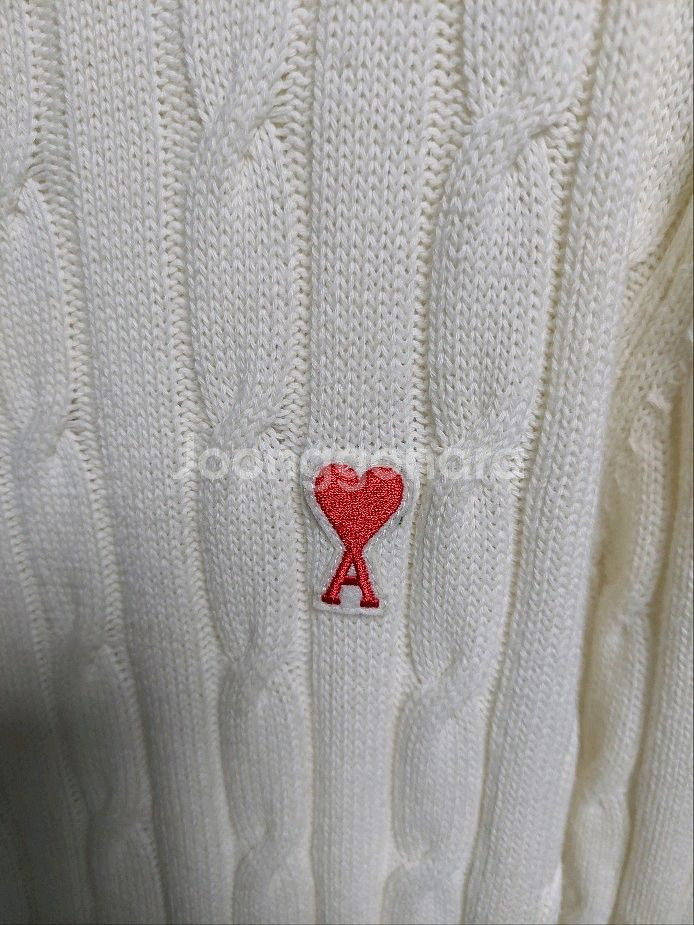 아미 AMI 케이블 니트 아이보리 M--1