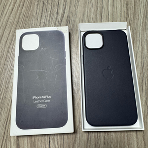 애플 아이폰14 플러스 가죽케이스 잉크(네이비) 정품