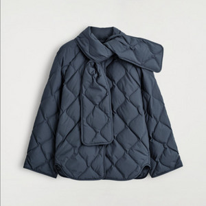 COS 스카프 디테일 퀼티드 라이너 재킷 / 퀼팅 패딩
