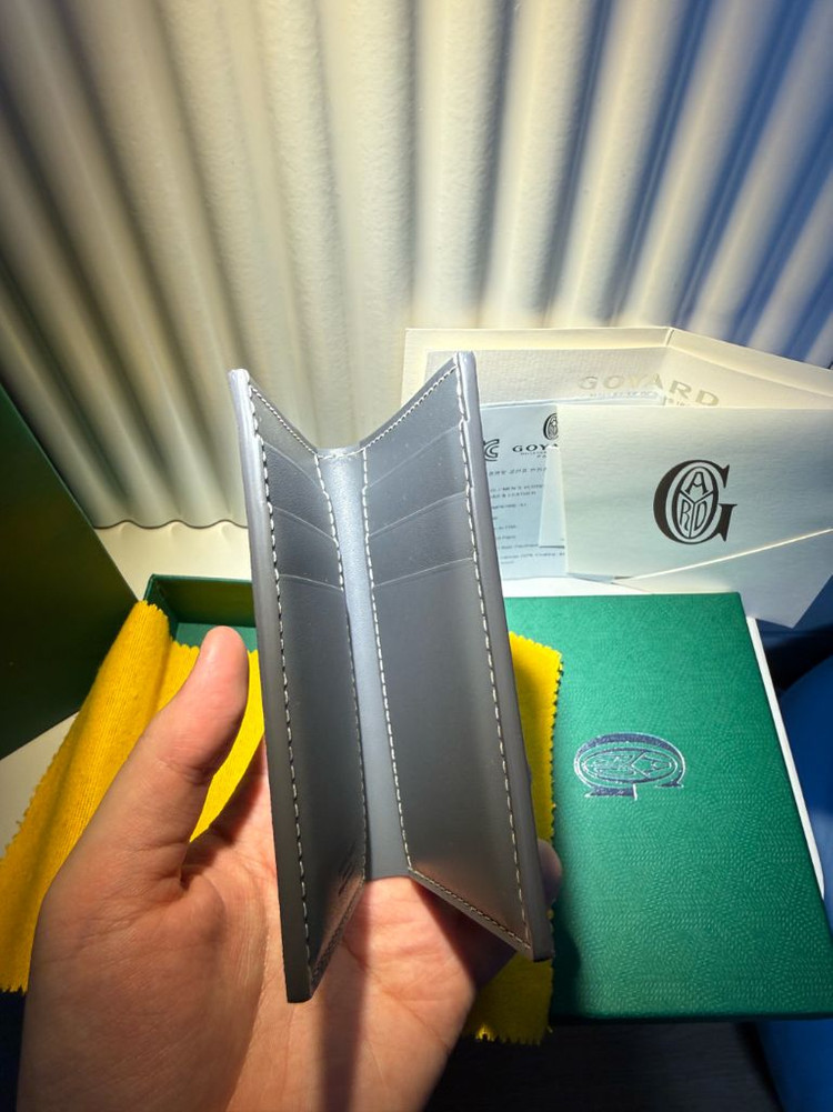 (새상품) 고야드 생피에르 카드지갑 그레이--2