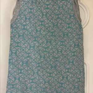 여성 패턴 니트 조끼