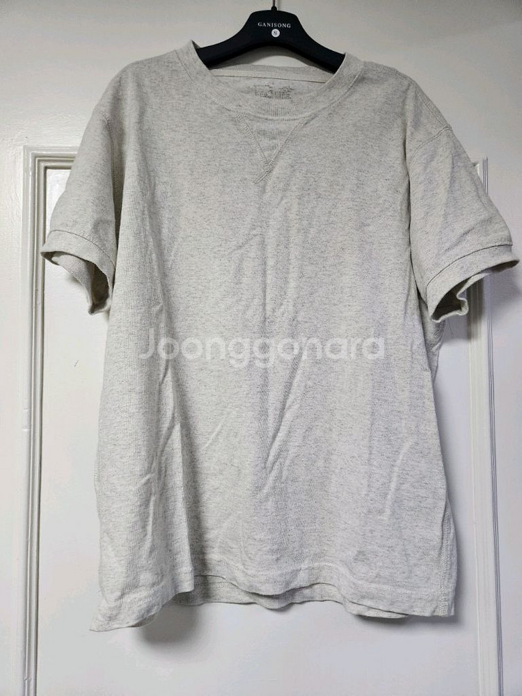 무인양품 muji 오트밀 아이보리 반팔티셔츠 편의점 반값 택포 7천원--0