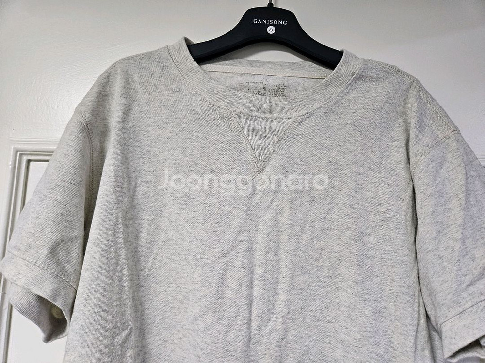 무인양품 muji 오트밀 아이보리 반팔티셔츠 편의점 반값 택포 7천원--1