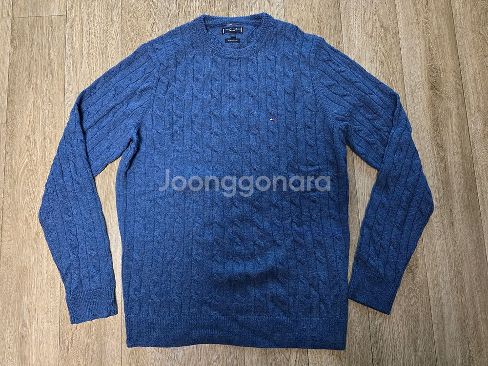 타미힐피거 울 100 케이블 니트 M 새제품 팝니다--0