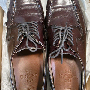 남성 수제 가죽구두 갈색 265mm