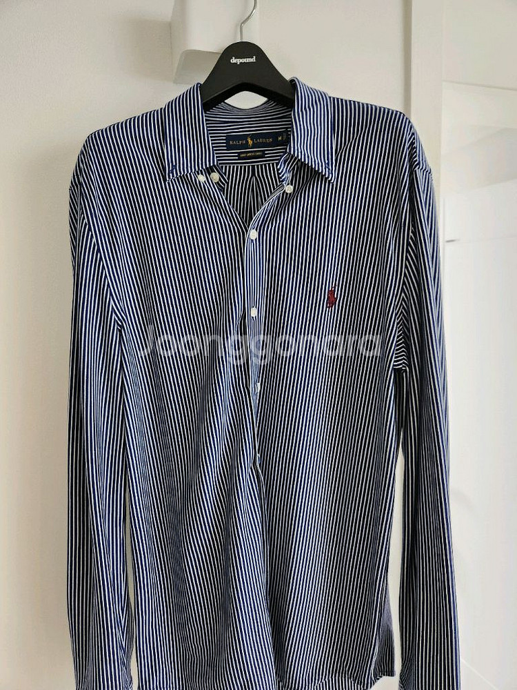 랄프로렌 스트라이프 니트 드레스 셔츠 M--0