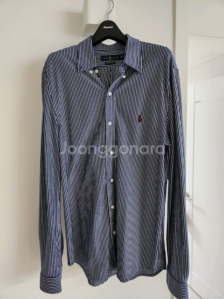 랄프로렌 스트라이프 니트 드레스 셔츠 M--1