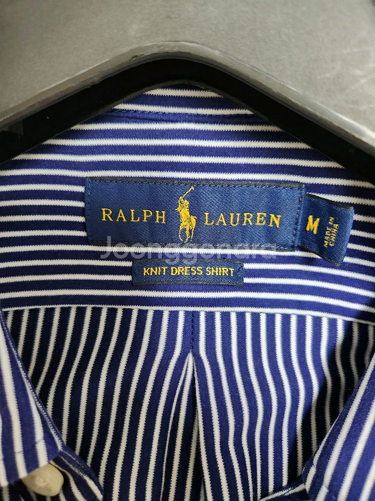 랄프로렌 스트라이프 니트 드레스 셔츠 M--3