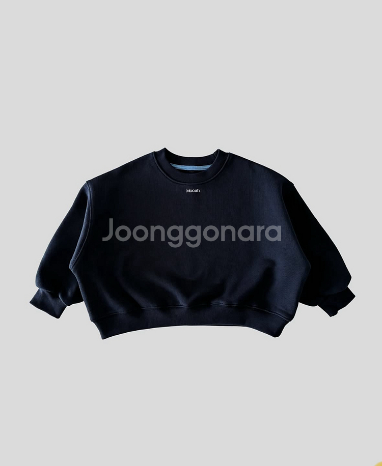 24fw 더무아 스웻셔츠 네이비m--0