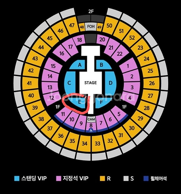 god 콘서트 - 서울 12.7(일) - 스탠딩 E구역 2연석--0