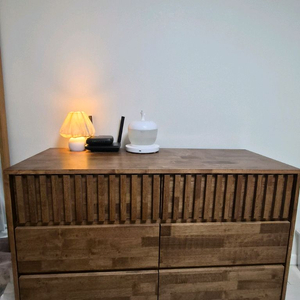 썸앤데코 고무나무 원목 수납장 서랍장