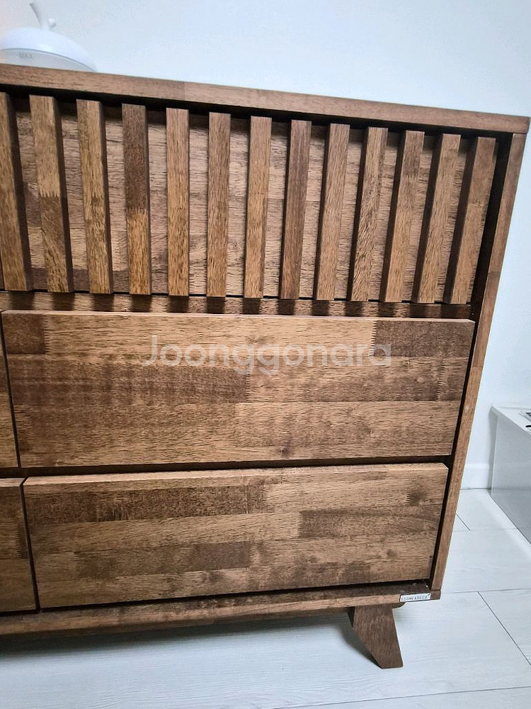 썸앤데코 고무나무 원목 수납장 서랍장--2