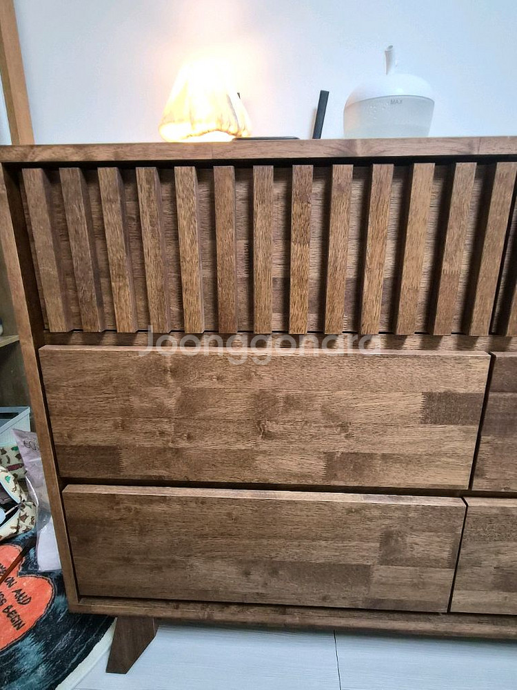 썸앤데코 고무나무 원목 수납장 서랍장--3