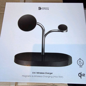 삼성 정품 3in1 마그넷 무선충전기