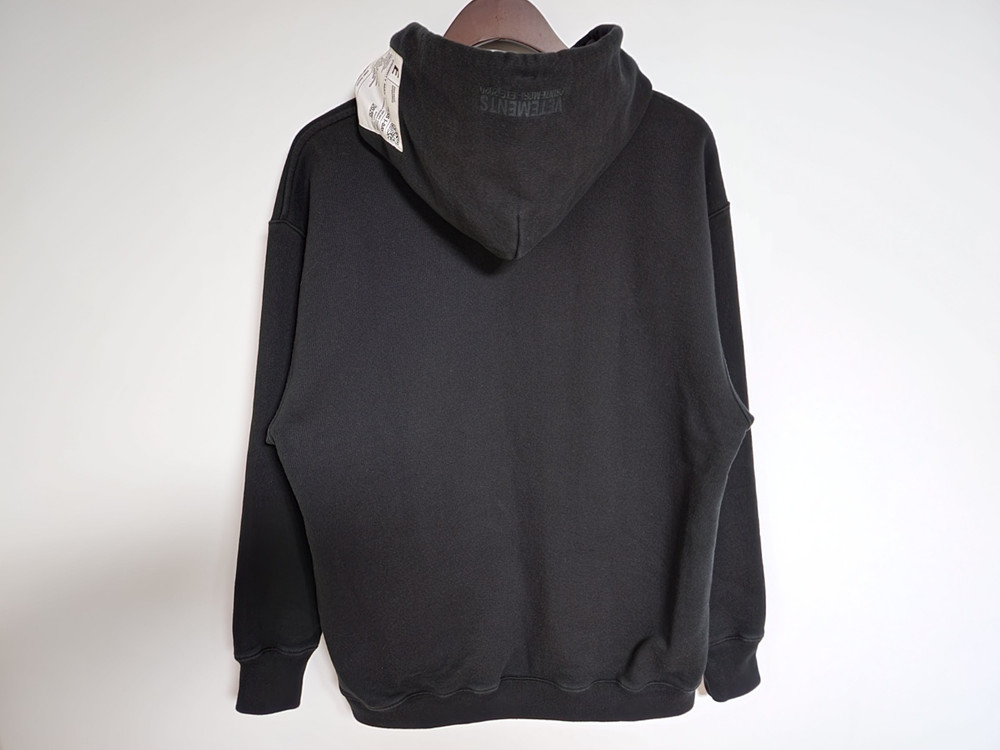 [XS] 베트멍 블랙 바코드 로고 오버핏 후드티셔츠 SS20TR311 이미지