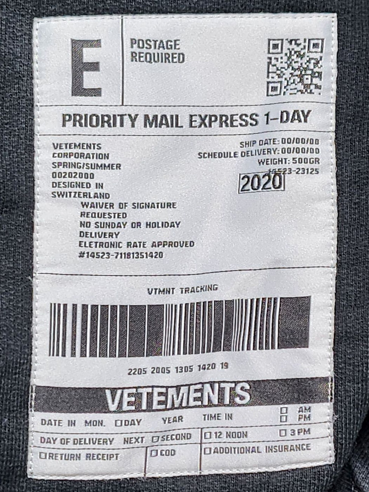 [XS] 베트멍 블랙 바코드 로고 오버핏 후드티셔츠 SS20TR311 이미지