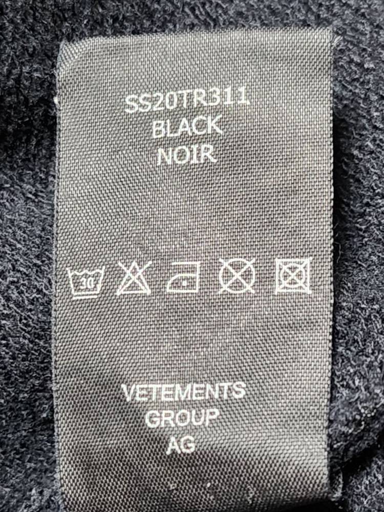 [XS] 베트멍 블랙 바코드 로고 오버핏 후드티셔츠 SS20TR311 이미지