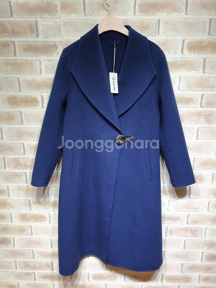 택부착MAXCIO100%울 핸드메이드 플레어 롱코트55--1