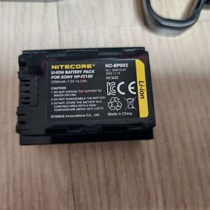 나이트코어 NC-BP002 소니 NP-FZ100 배터리
