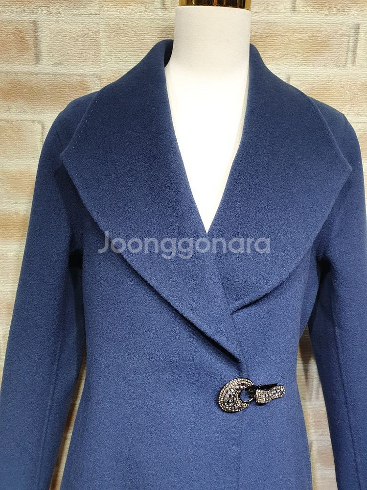 택부착MAXCIO100%울 핸드메이드 플레어 롱코트55--4