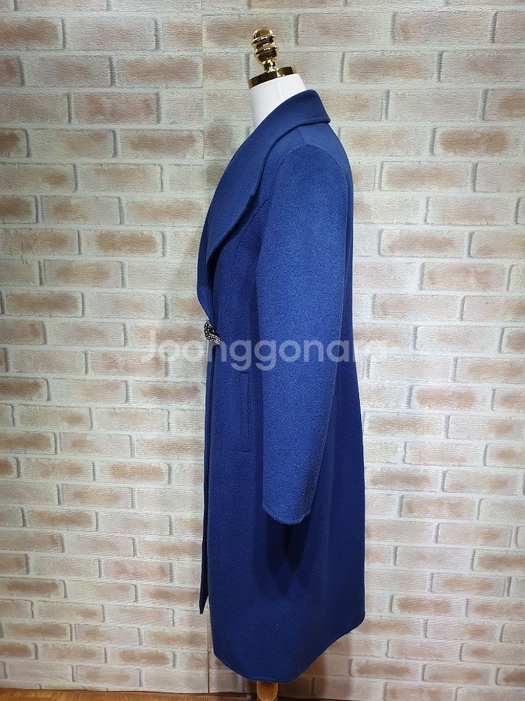 택부착MAXCIO100%울 핸드메이드 플레어 롱코트55--6