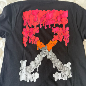 (xs)오프화이트 반팔 오버핏 팝니다