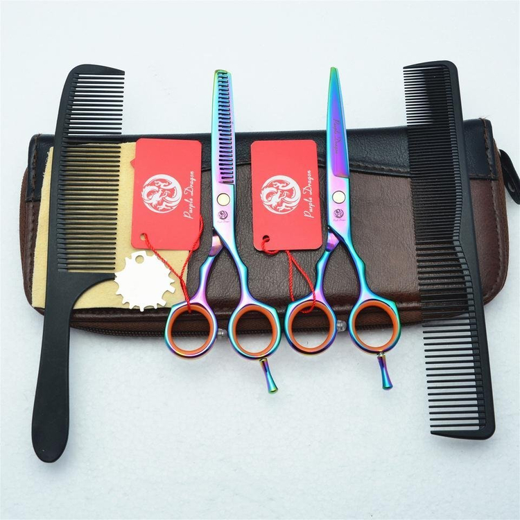 새 전문가용 가위 세트 (가위 집 세트6번) 미용사--5