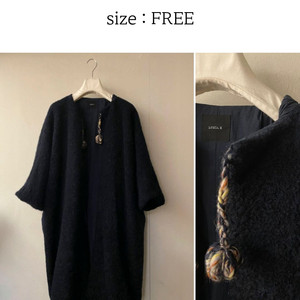 루디아k. 울 혼방 부끌 코트