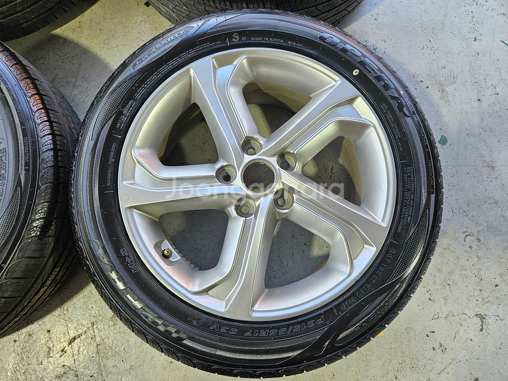 $$ 중고 쏘나타 뉴아리즈 17인치 휠타이어--4