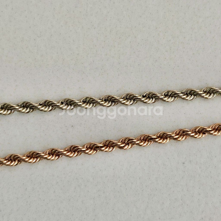 14k 로프체인 팔찌 2색--1