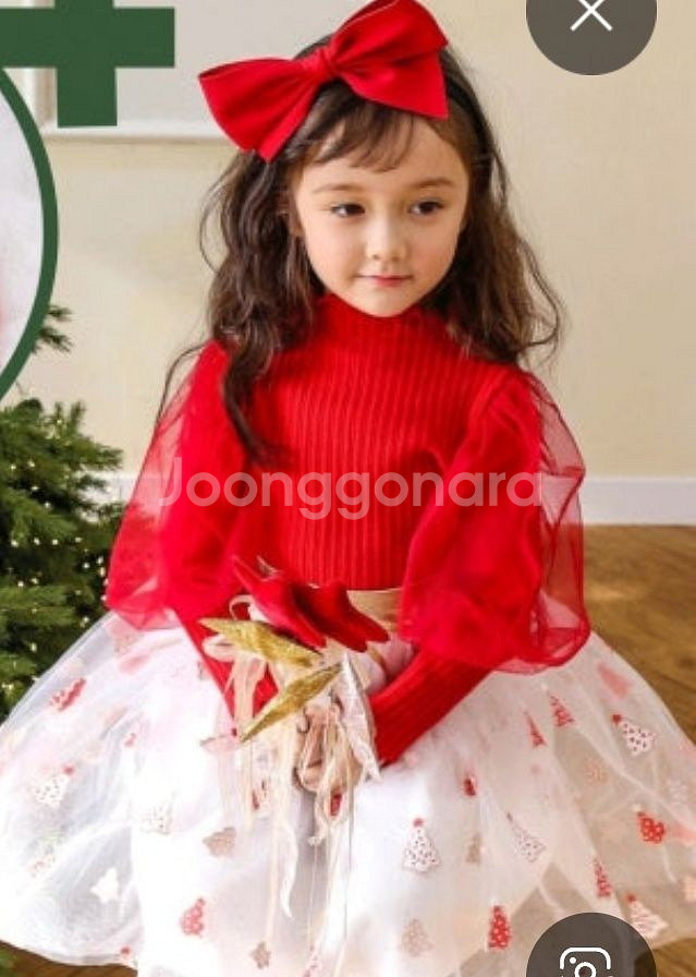 유아옷 여아옷 겨울옷 크리스마스 의상 100 일괄--0