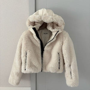 ZARA SKI 여성 자라 스키복 페이크 시어링 점퍼(S사이즈)