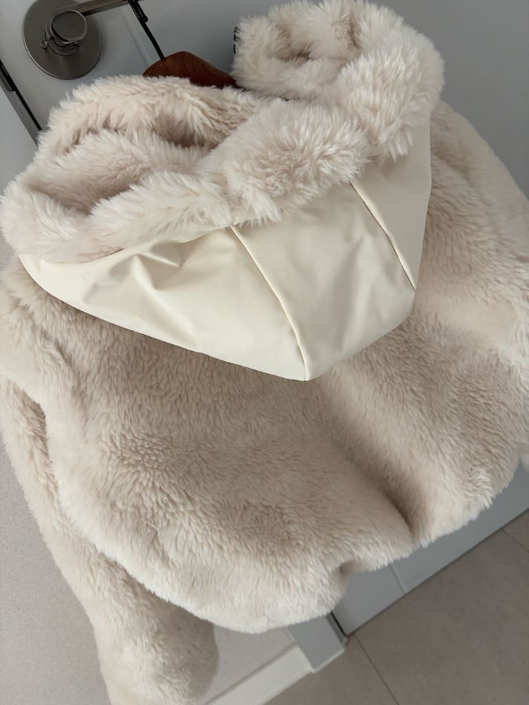 ZARA SKI 여성 자라 스키복 페이크 시어링 점퍼(S사이즈)--5