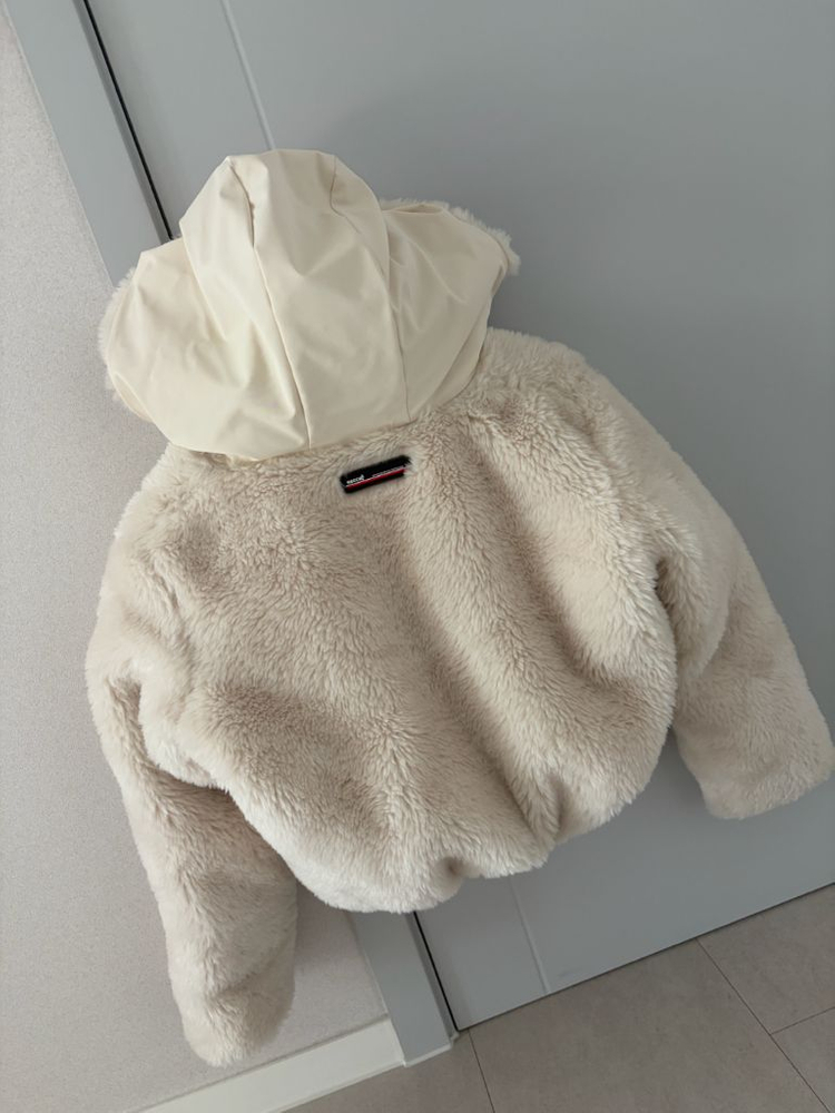 ZARA SKI 여성 자라 스키복 페이크 시어링 점퍼(S사이즈)--6