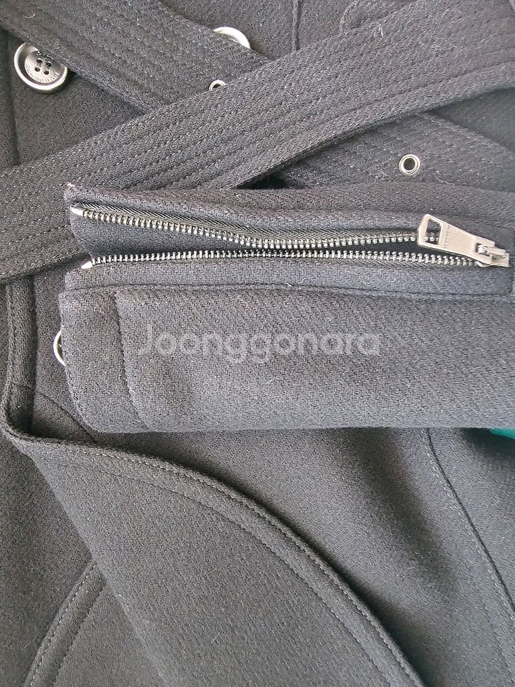 버버리 숄카라 피코트--1