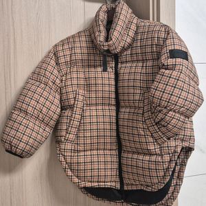 FINGER IN THE NOSE 체크 남아 여아 오리털 패딩6세 7세