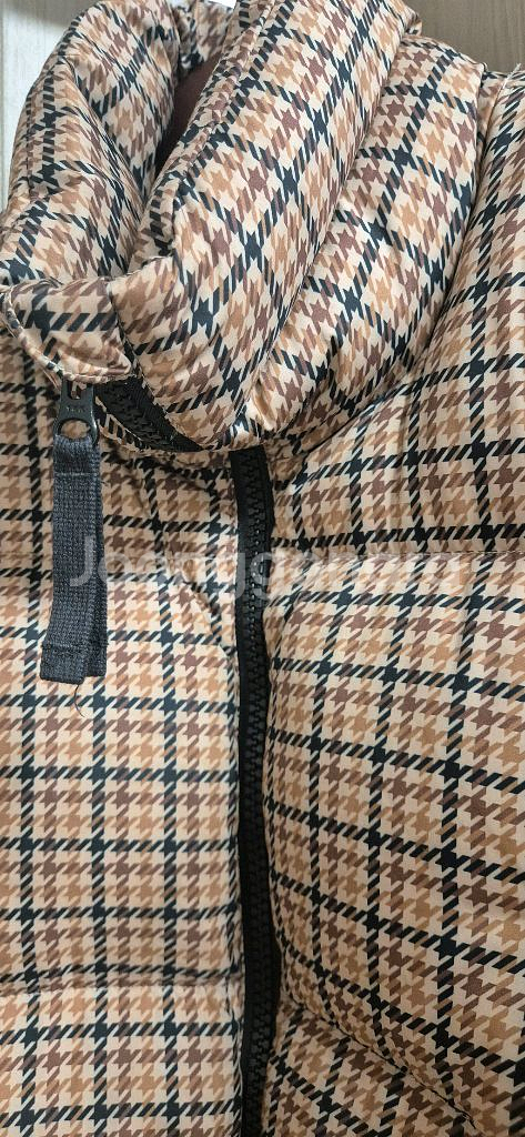 FINGER IN THE NOSE 체크 남아 여아 오리털 패딩6세 7세--4