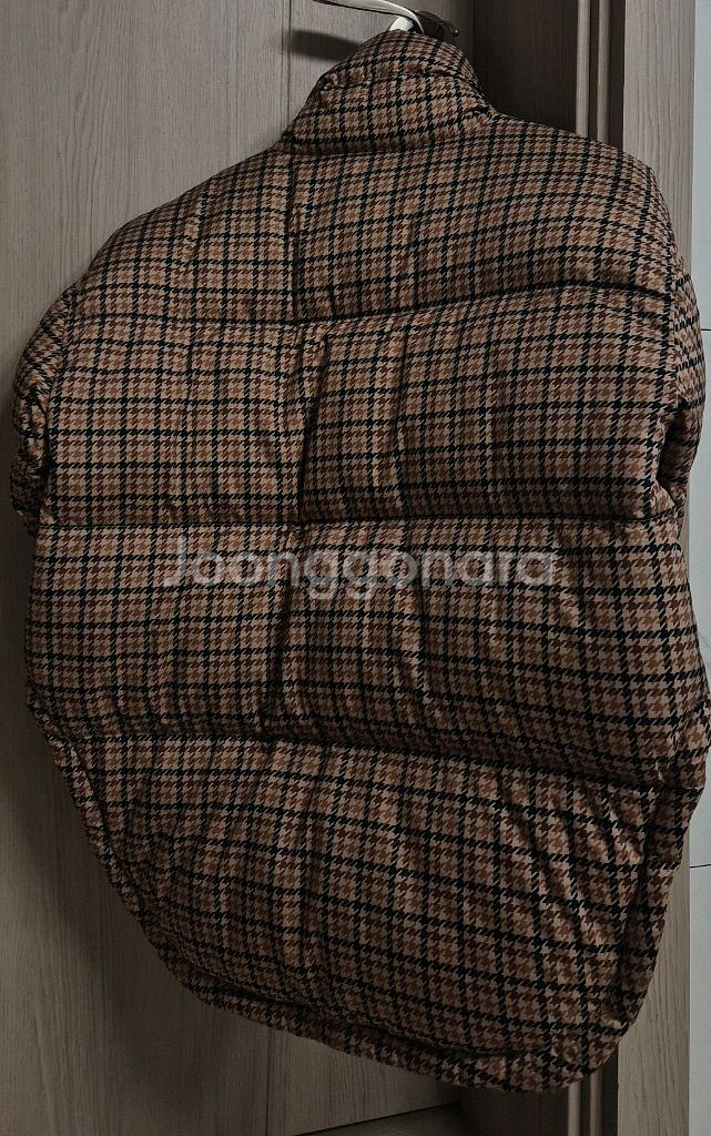 FINGER IN THE NOSE 체크 남아 여아 오리털 패딩6세 7세--5