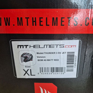 MT 헬멧 THUNDER 3 SV JET XL