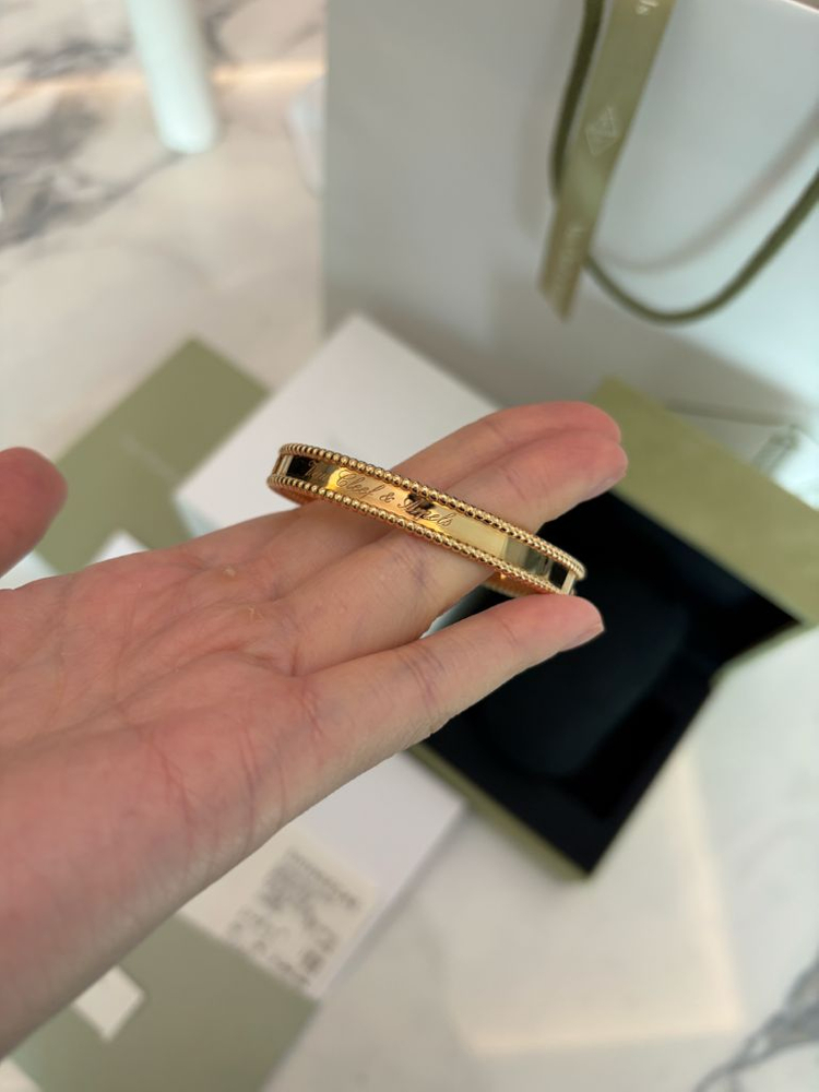 반클리프 빼를리 시그니처 브레이슬릿 로골16사이즈(백화점구매영수증+인보이스포함)--4