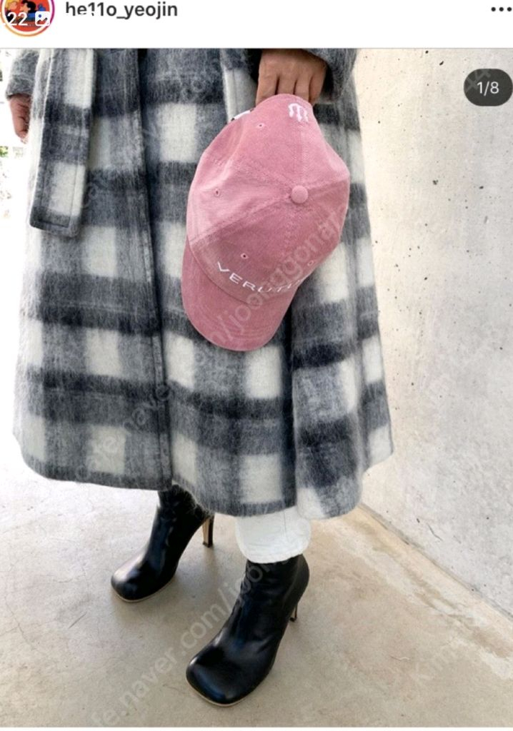 베루툼 프론트 로고 코듀로이 볼캡 핑크 11am 더바넷 샵엠 이미스 얼바닉--1